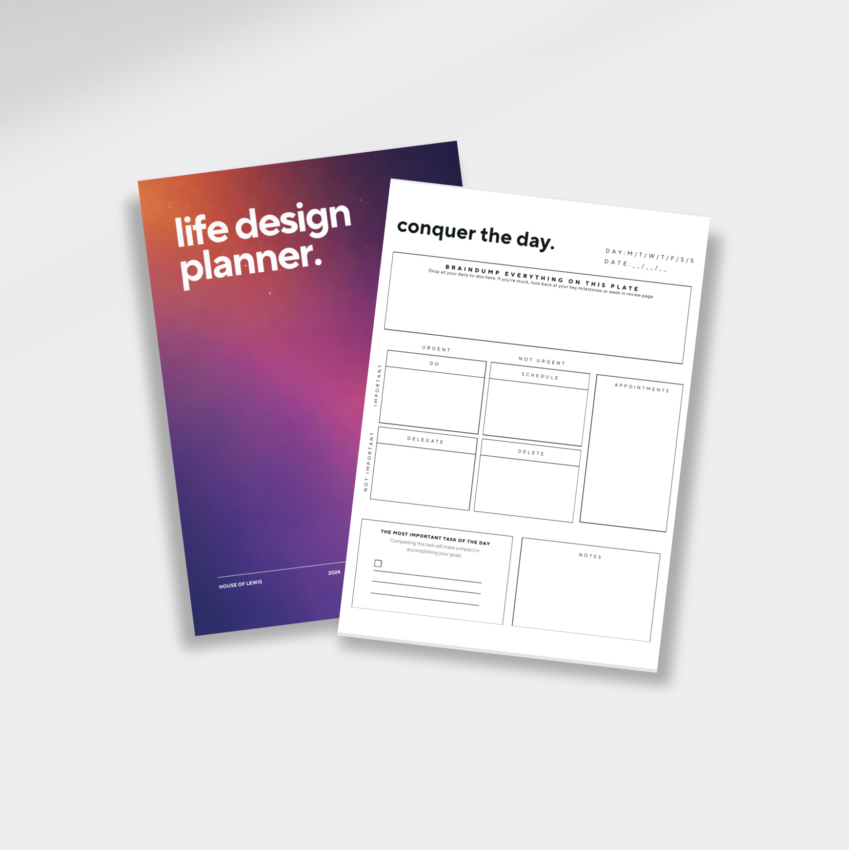 The Life Design Planner - Daniel's Chai Bar
